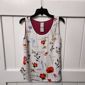 Chico's reversible floral tank